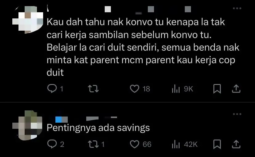 M'sian Student Considers Convocation 'Boycott' As Parents Decline Financial Support For Attire & Accommodation - comment