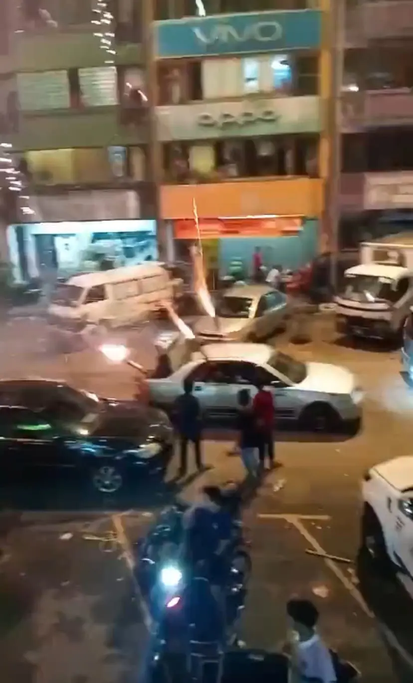 Firework blasted from Proton Waja in Selayang