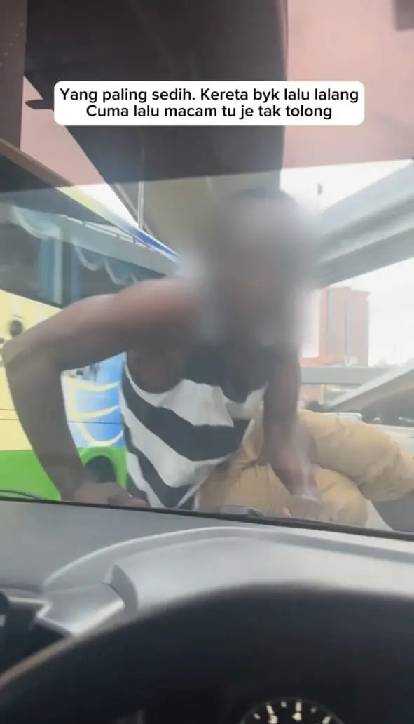 M'sian Woman Honks Frantically At Foreign Man Who Climbed Onto Her Car And Accused Her Of Hitting Him
