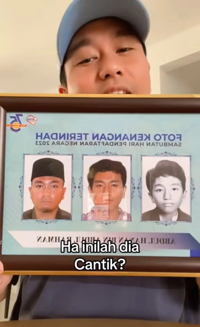 M'sian Man Shares How He Obtained His Old IC Photos In A Framed Collage From JPN