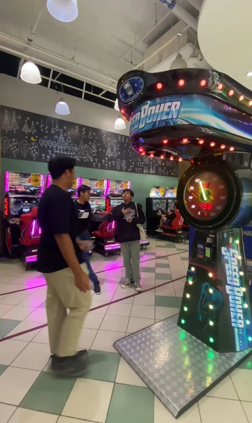 Two kids relieved after the punch did not land on them 