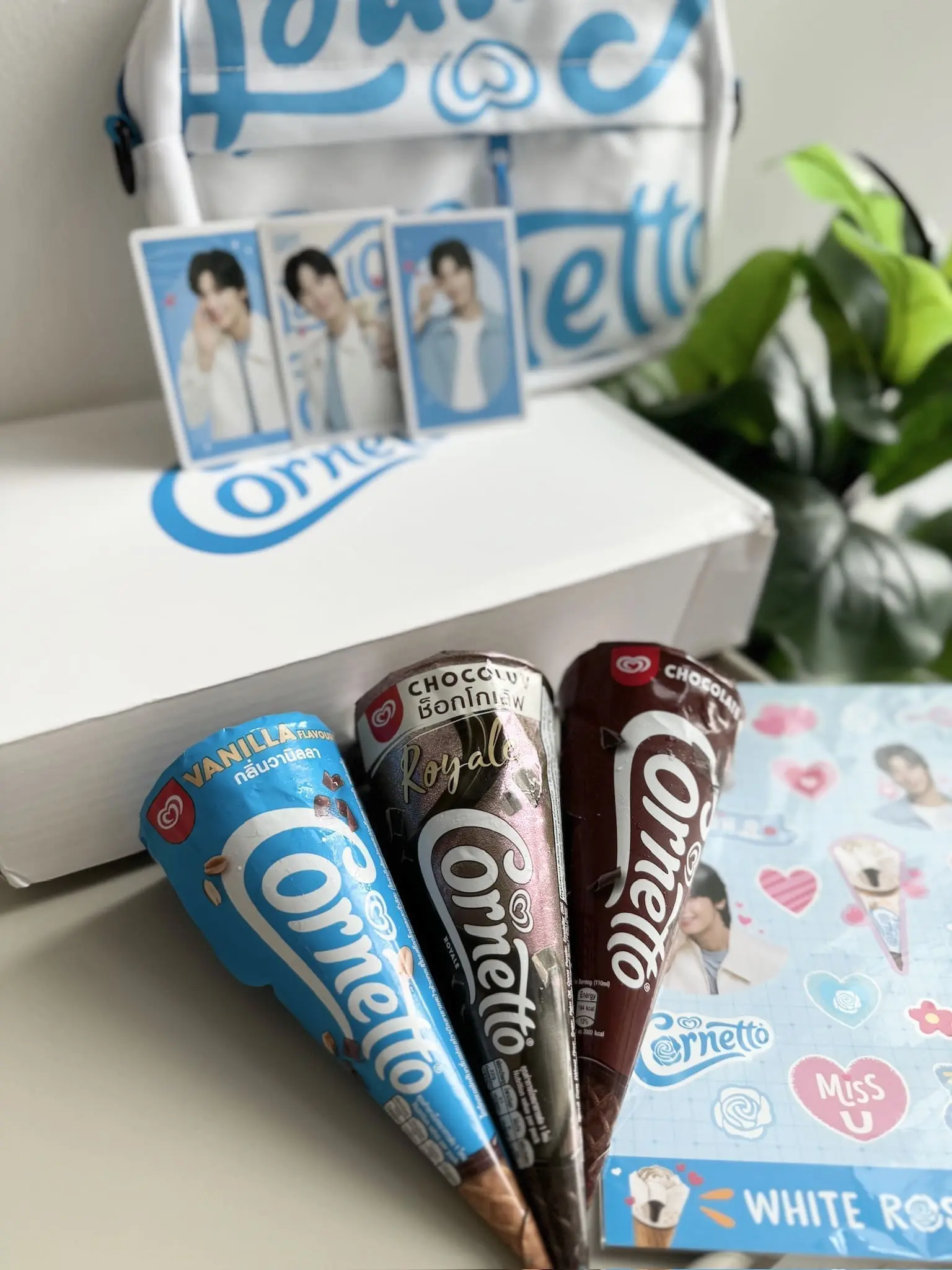 Cha Eun-Woo joins Cornetto - chocoluv, classic chocolate and vanilla