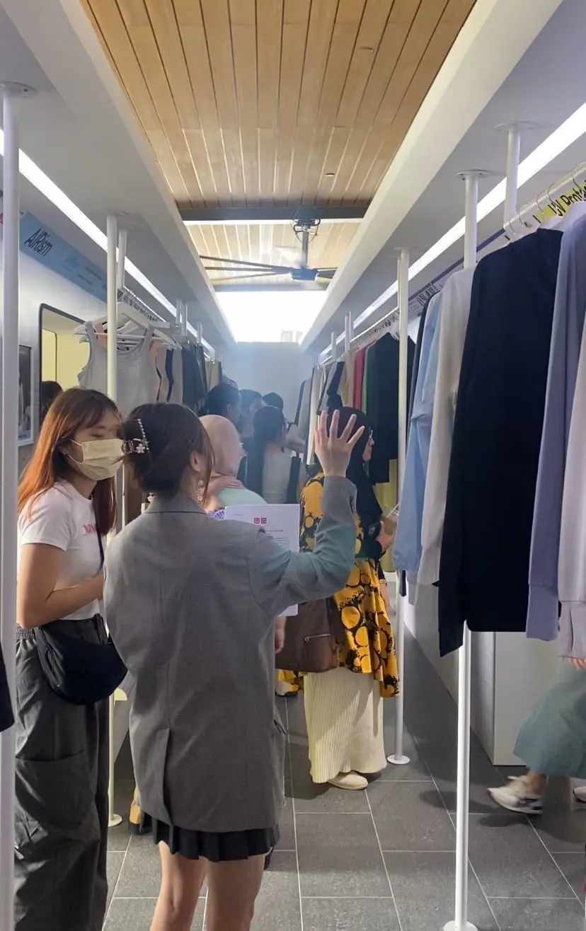 Train-like event at Uniqlo TRX