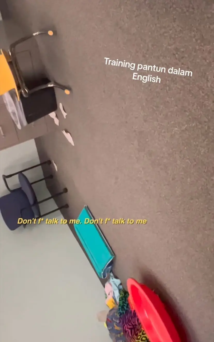 Student saying offensive remark to the teacher 