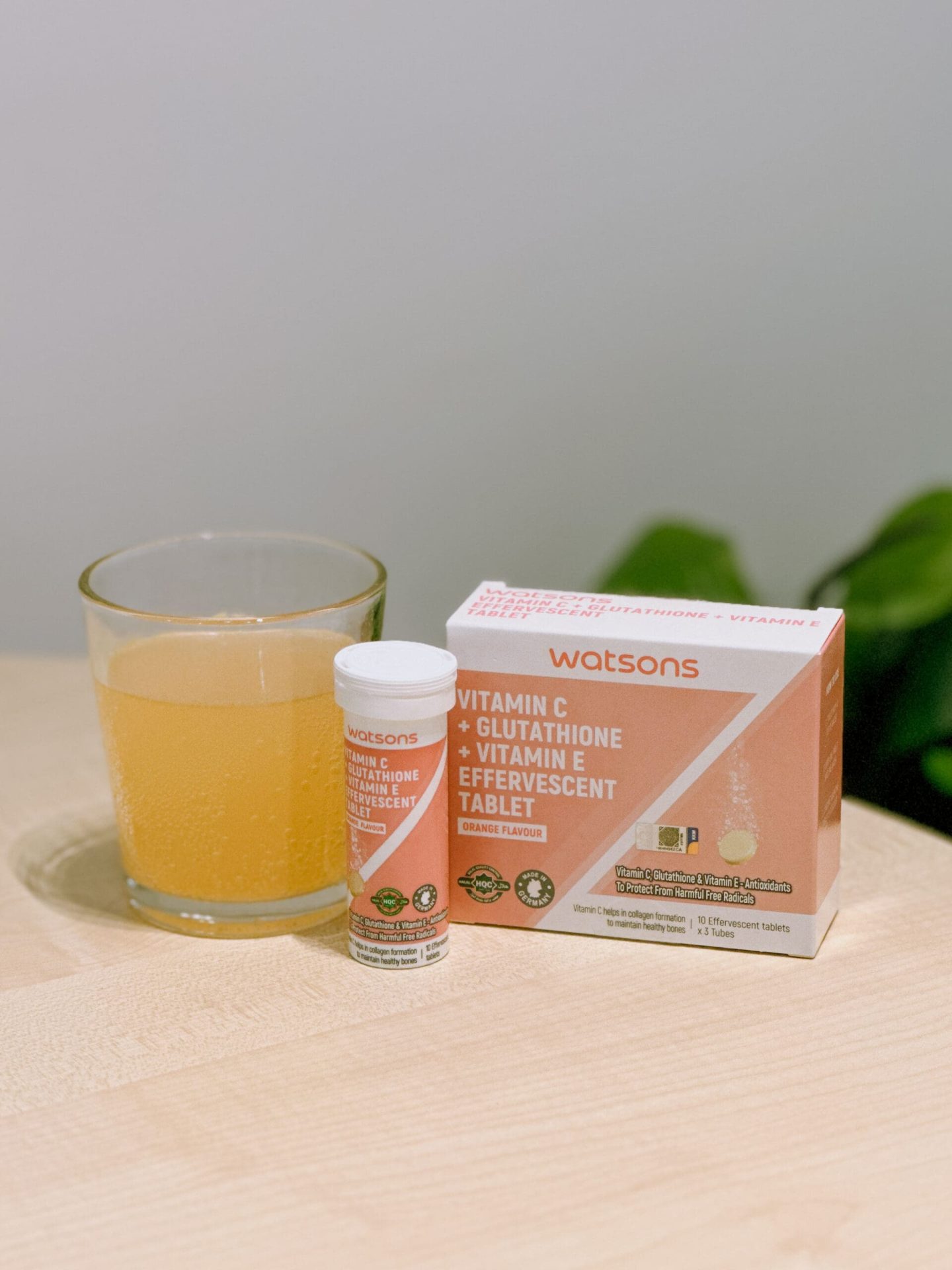 Vitamin C + Vitamin E + Glutathione Effervescent Tablet