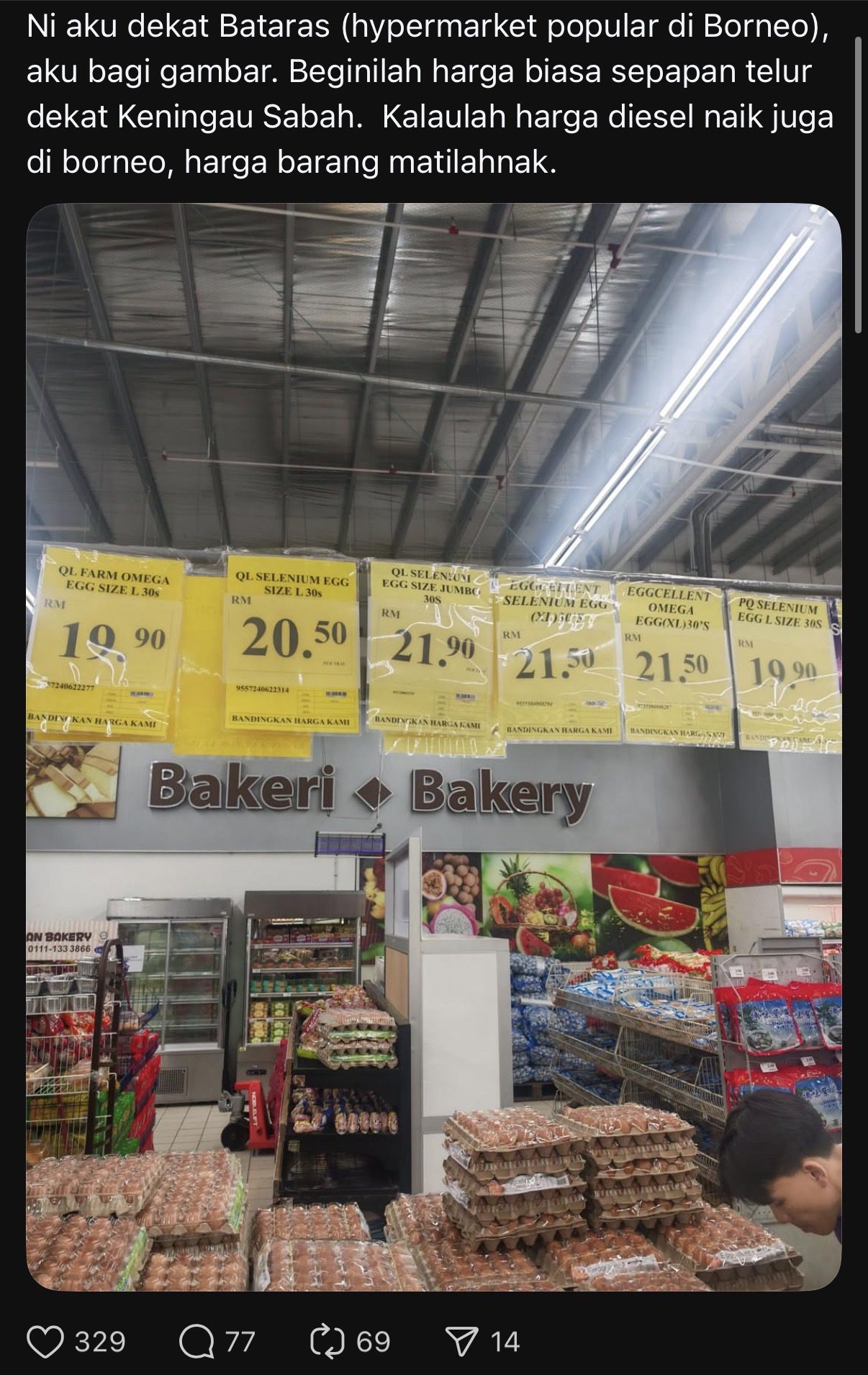 M’sians Say They're Grateful For Current Egg & Food Prices Amid Global Crisis