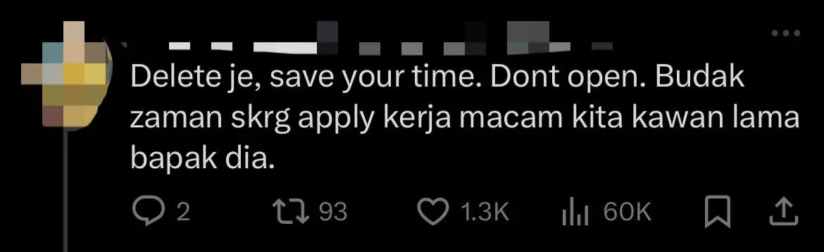 Improper email job application netizen comment 1