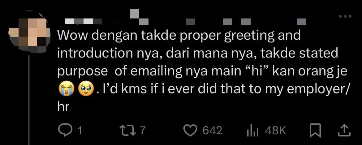 Improper email job application netizen comment 2