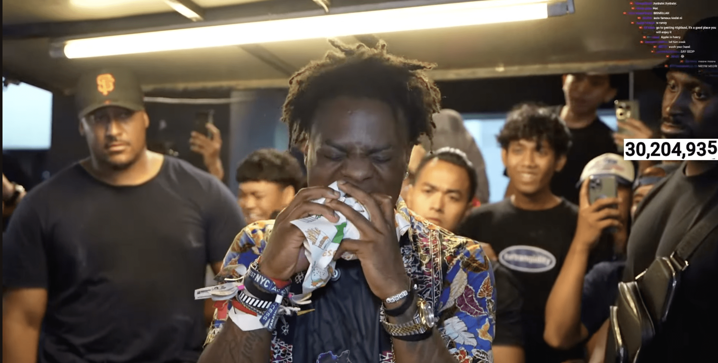 IShowSpeed burger stall visit KL