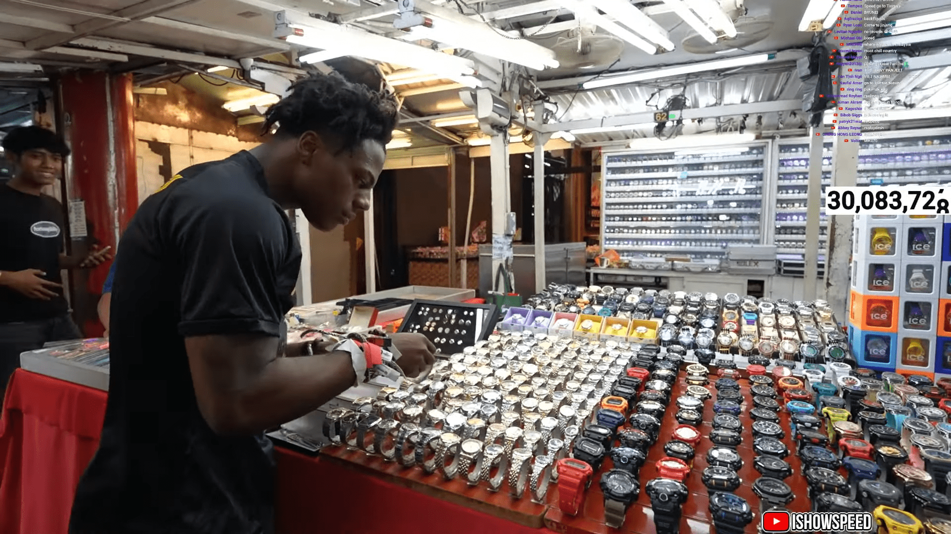 IShowSpeed buying fake Rolex