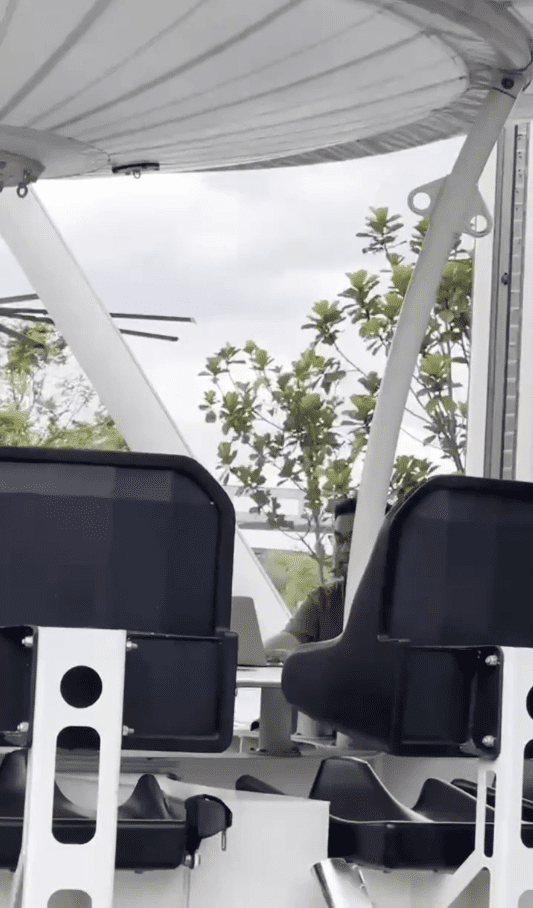 Jann looking his at laptop