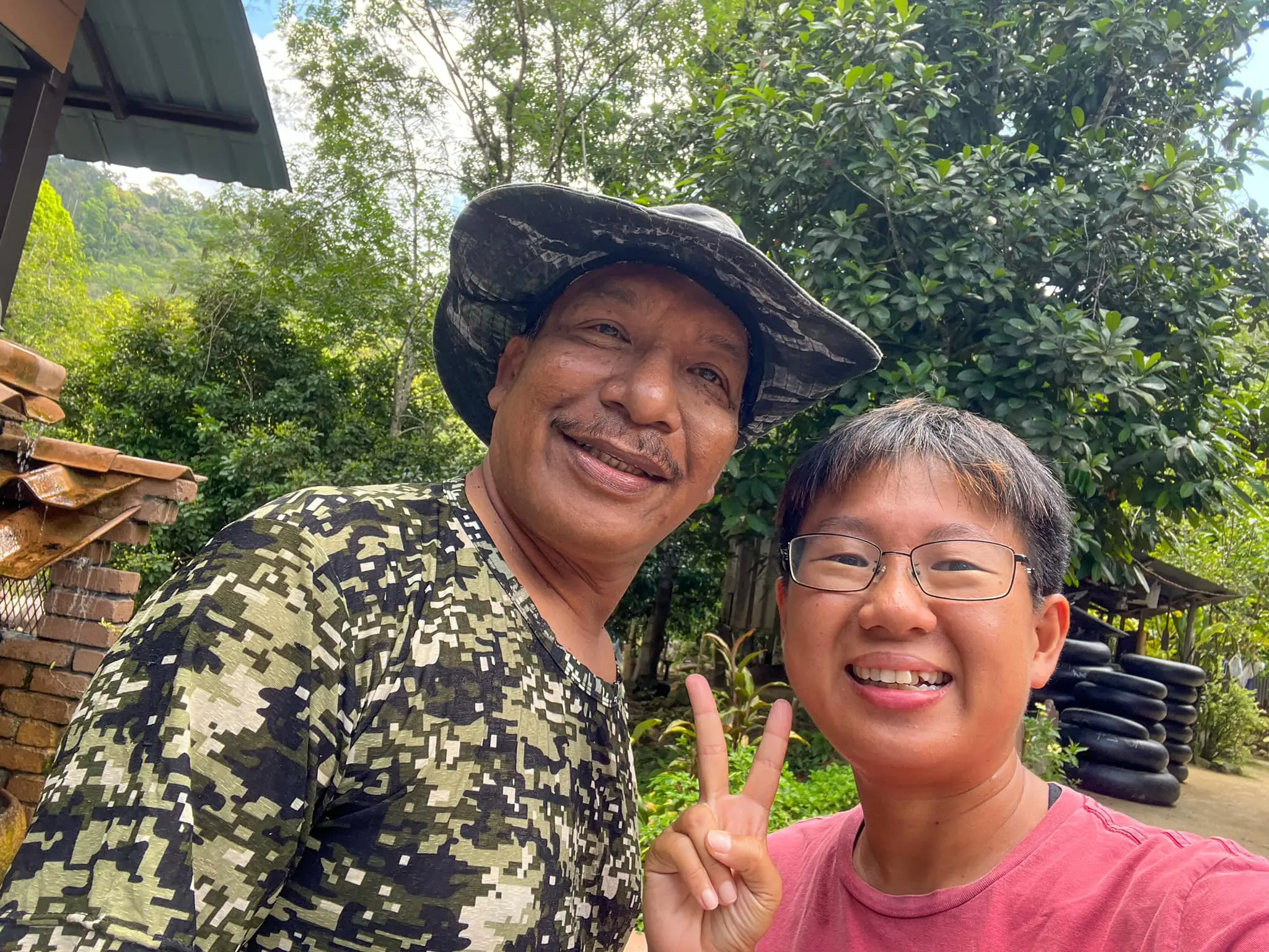 Jen Wong with Ayah Wen