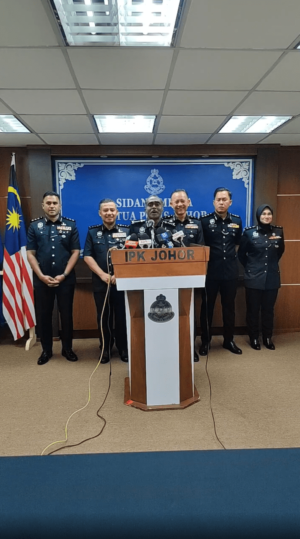 Johor police press conference on Jia Hui's disappearance