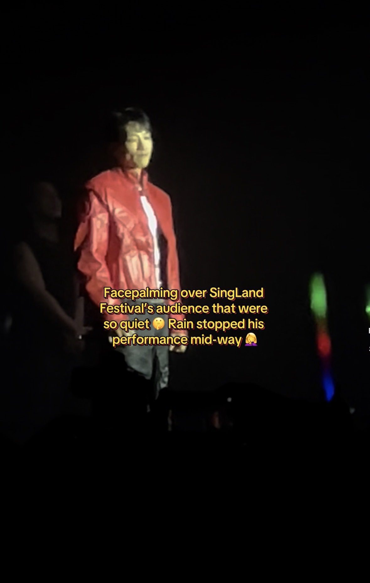 K-Pop Singer Rain Tells Singapore Crowd To Sing Or He’ll Leave, Momentarily Stops New Year Show