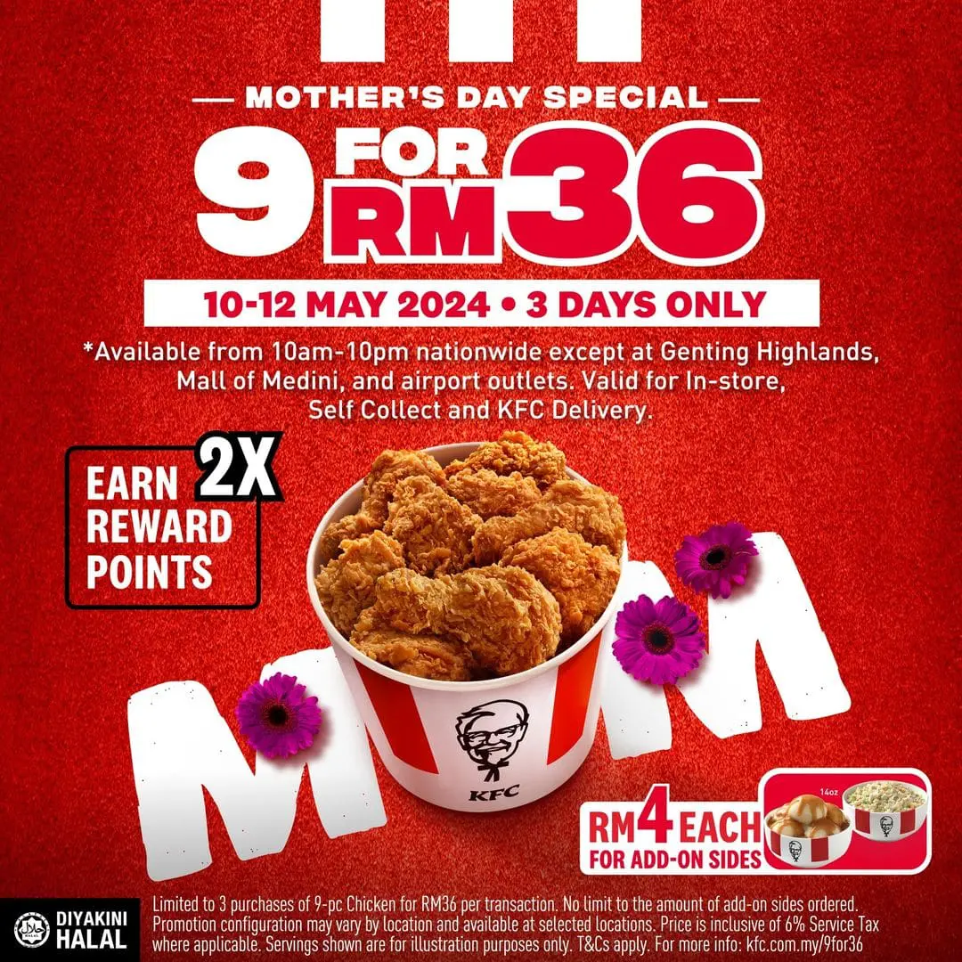KFC Mother's day promo