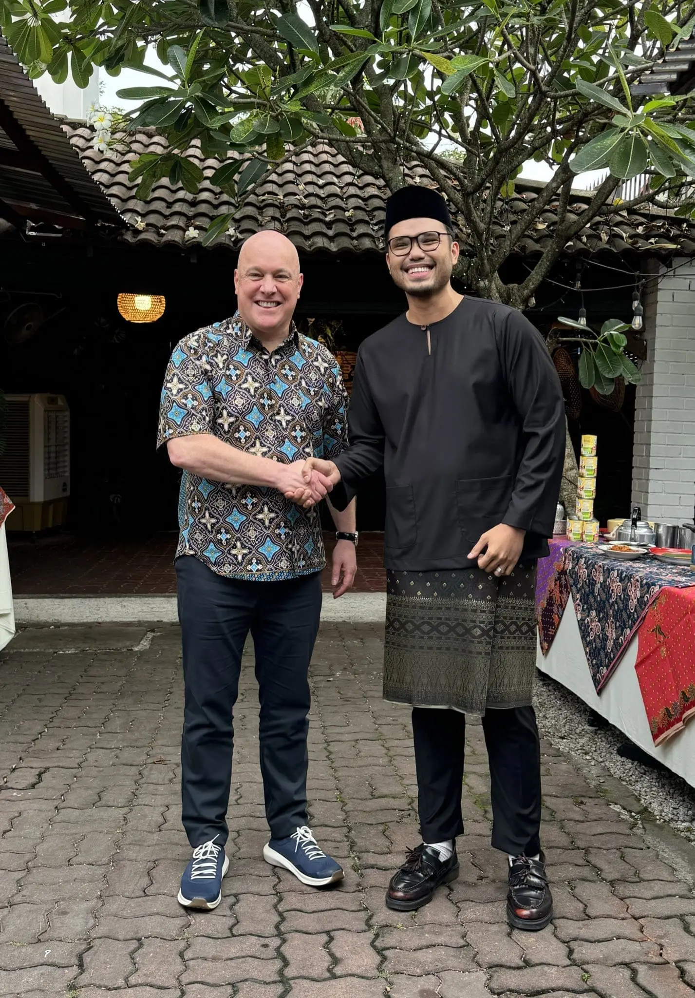 Khairul Aming and New Zealand Prime Minister