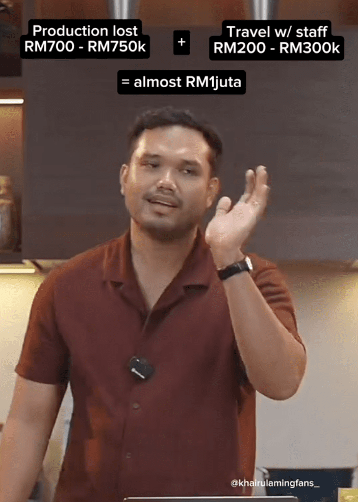 Khairul aming RM1mil Company trip 01