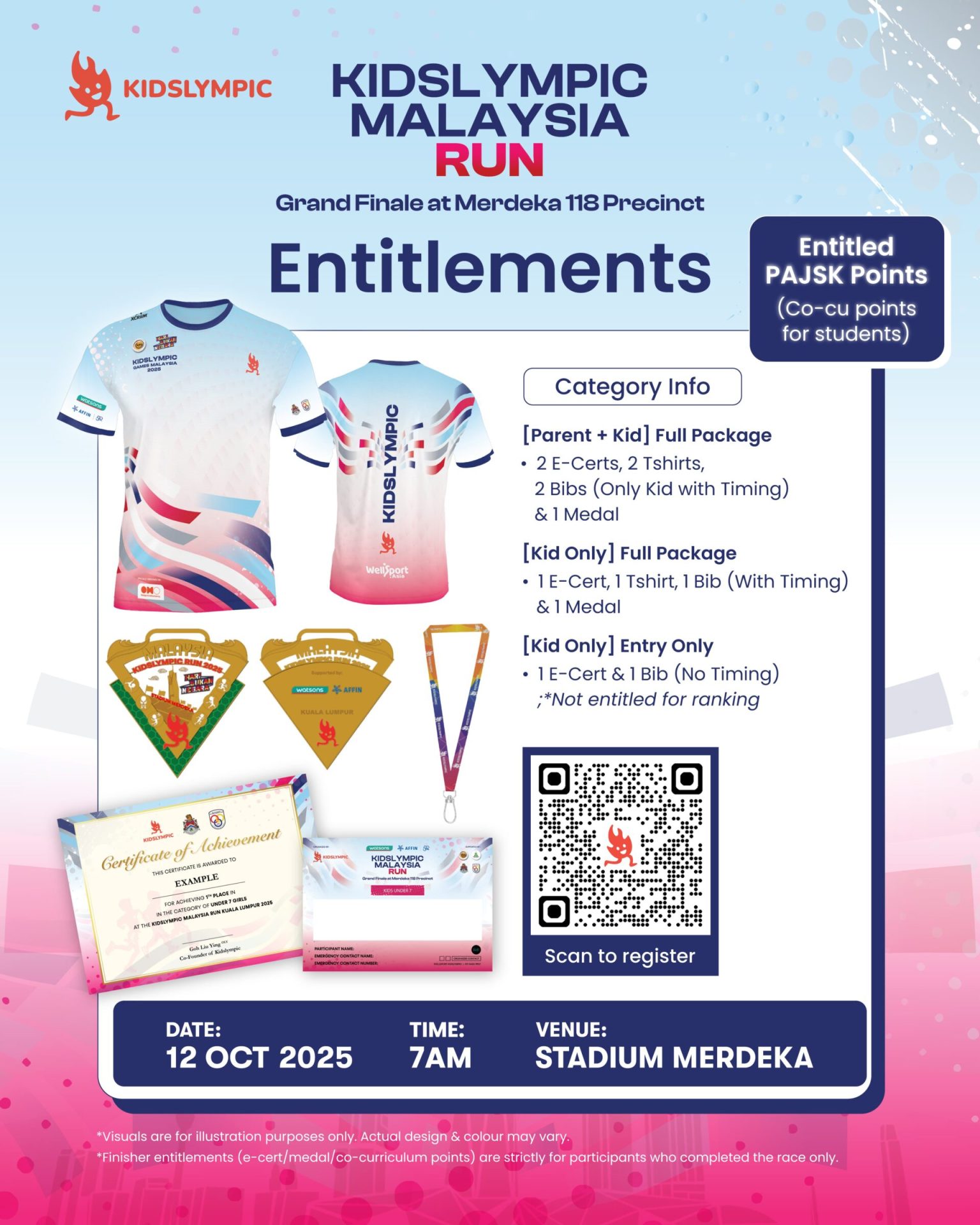 Kidslympic Finale Run - Entitlements