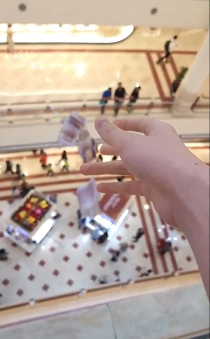 M'sian TikToker Tosses RM100 Notes In KLCC But Netizens Aren't Sure What To Make Of It