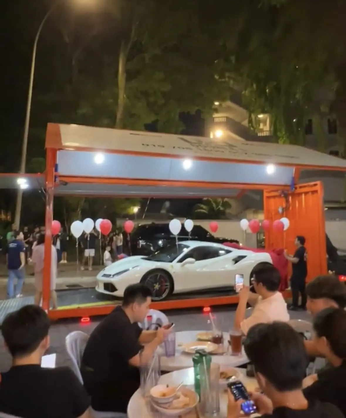 Kopitiam Owner Gifts Wife With RM1.2mil Ferrari To Thank Her For Having Many Kids In Sunway 2