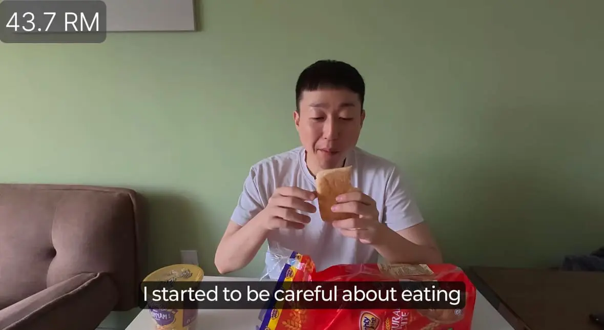 KOREAN man eats instant noodles and breads for a week in m'sia
