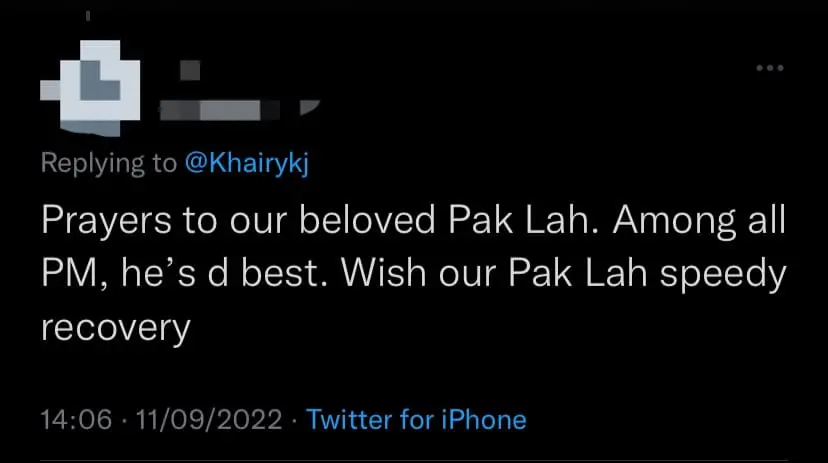 Pak Lah Suffering From Dementia, Reveals KJ