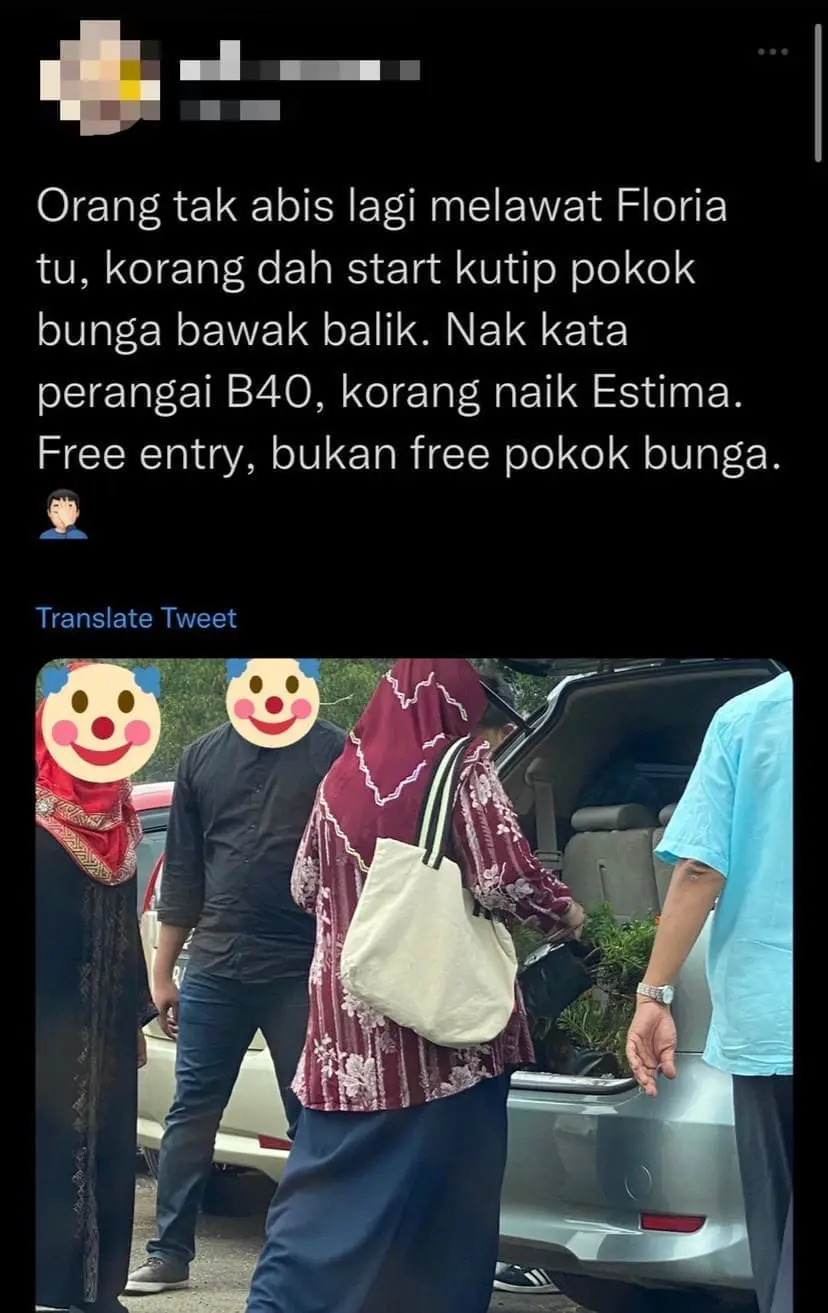 Makcik Slammed For Stealing Plants, Son Clarifies With The Purchase Receipt