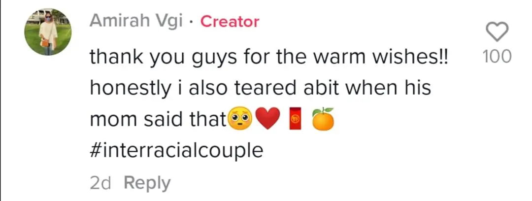 Malay lady goes viral for memorising CNY greetings to impress her Chinese bf's mother