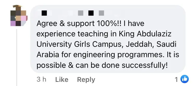 MOHE Proposes Establishing Women's University But M'sians Aren't Exactly Thrilled comment 4