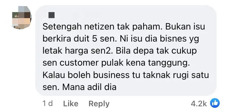 M'sian Man Explains Why He Refused Paying Extra RM0.05 For Zus Coffee Drink comment 1