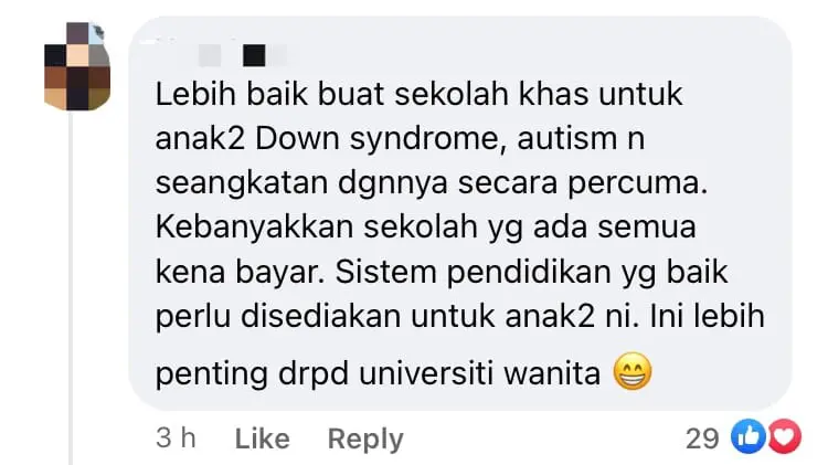 MOHE Proposes Establishing Women's University But M'sians Aren't Exactly Thrilled comment 3