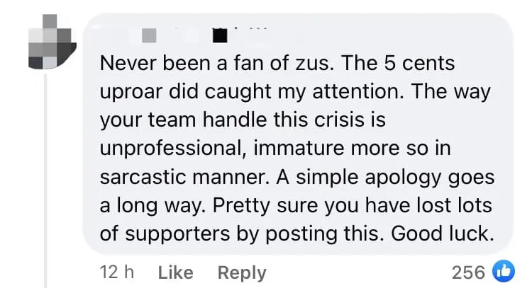 Zus Coffee Responds To 5 Sen Controversy With 75 Sen Promo But Netizens Aren't Impressed comment 2