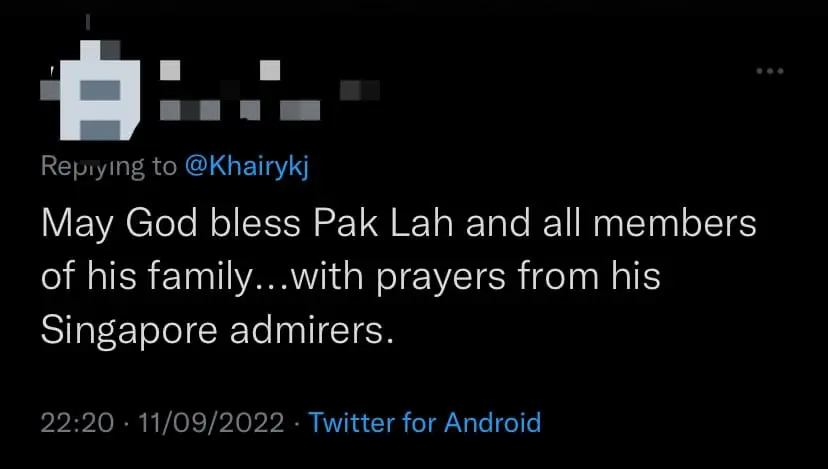 Pak Lah Suffering From Dementia, Reveals KJ