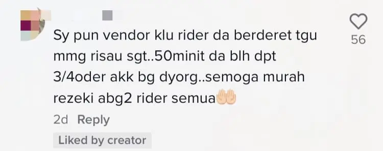 Cheras Burger Seller Loses Her Cool And Hurls Bottle Of Sauce At Delivery Rider comment 2