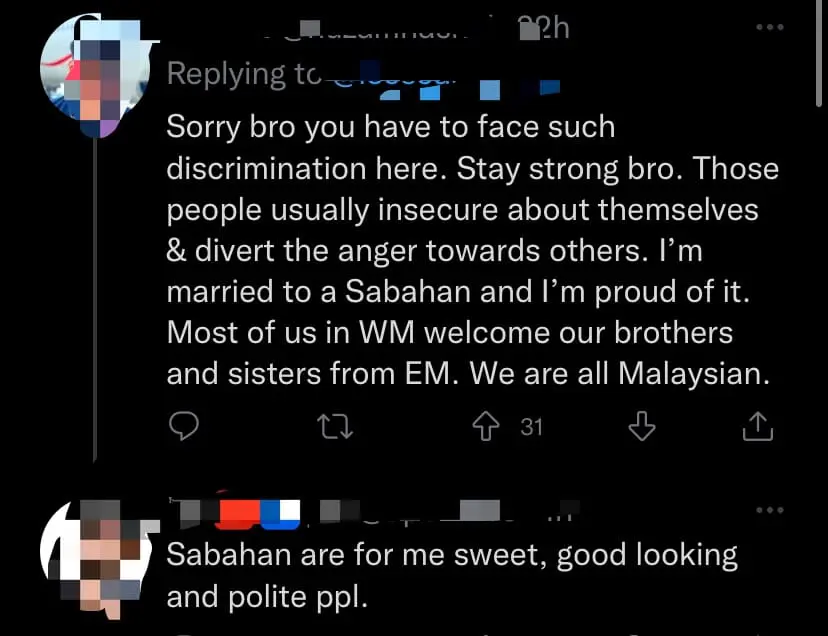 Sabahan Discriminated For East M'sian Heritage