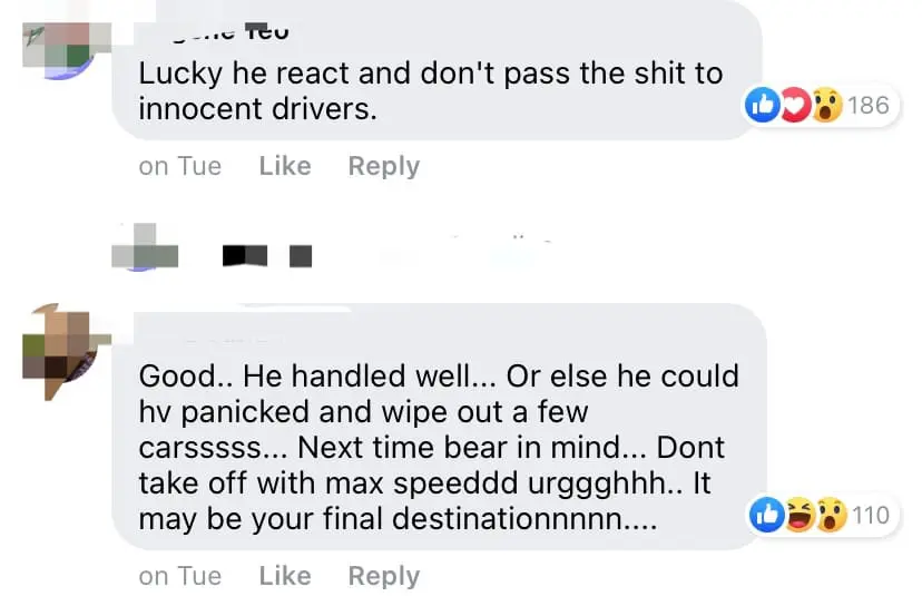 M'sian driver chants "jialat" for 5 seconds nonstop after speeding into traffic jam by accident