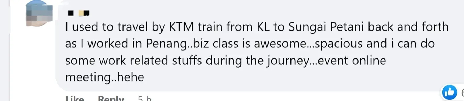 British Tourist Finds M'sian ETS Trains To Be Super Comfy