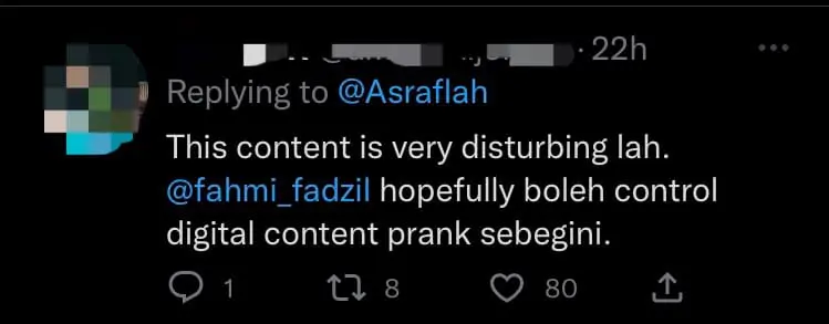 M'sian TikToker Smashes Cake Into Woman's Face As A Prank, Gets Bashed By Netizens comment 1