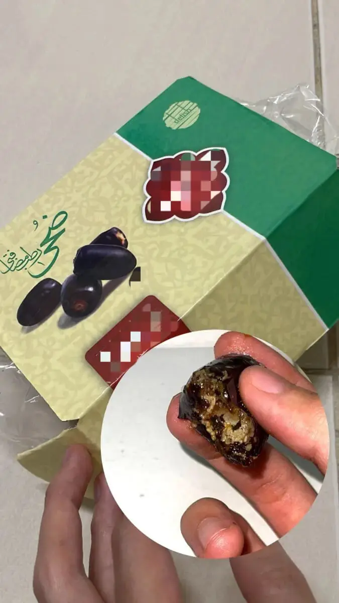 "No Wonder It Tasted Soft & Sweet" — M'sian Horrified To Find Maggot Eggs Insides Dates