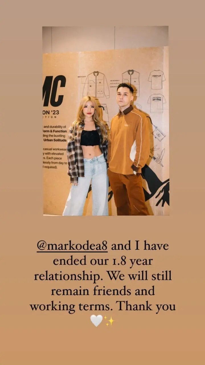 Ms Puiyi Announces Split From Boyfriend Mark O'Dea After 1.8 Years