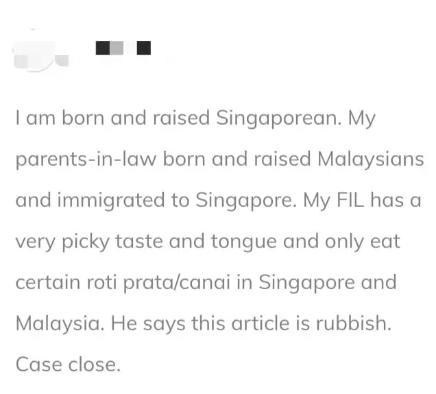 'It's Different From S'pore's Roti Prata' — TasteAtlas Defends Msia’s Roti Canai's No.1 Ranking comment 1