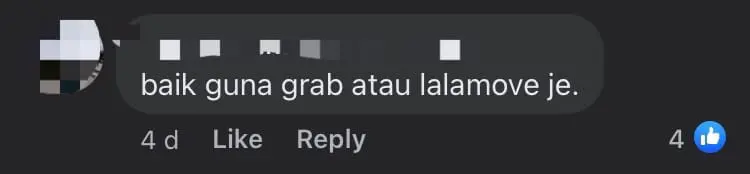 Rider Charges M'sian Woman RM50 Delivery Fee For Sending Food Amid Heavy Rain comment 3