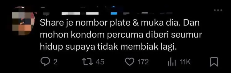 'Don't Kacau Us!' — M'sian Man Gets Told Off When Confronting Driver Who Misused OKU Parking Lot comment 1