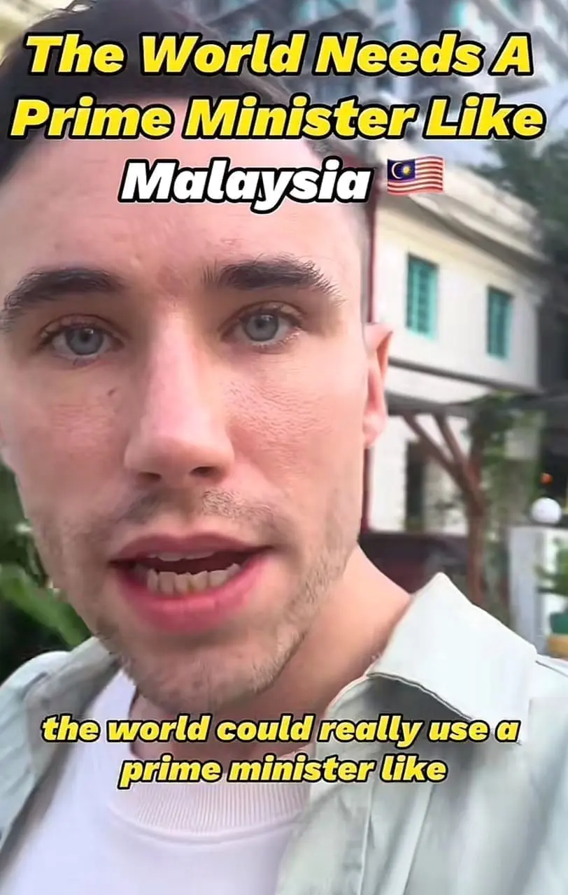 british man compliments Malaysia's prime minister
