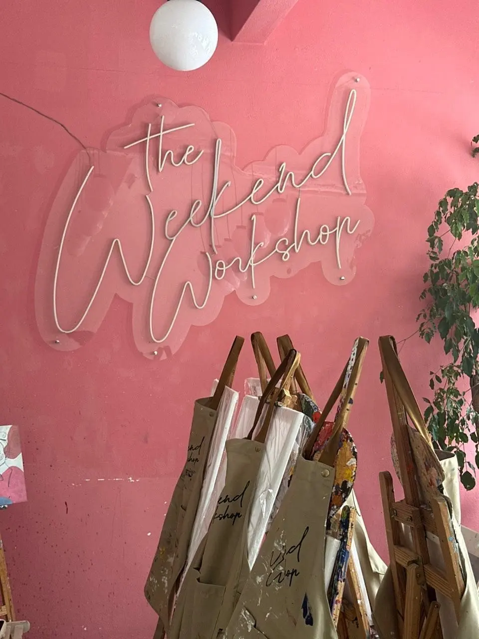 Painting workshop at The Weekend Workshop