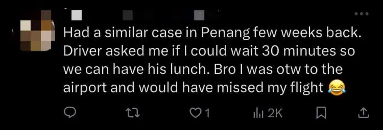 M'sian Man Left Fuming After Grab Driver Goes For Dinner Before Picking Him Up comment 3