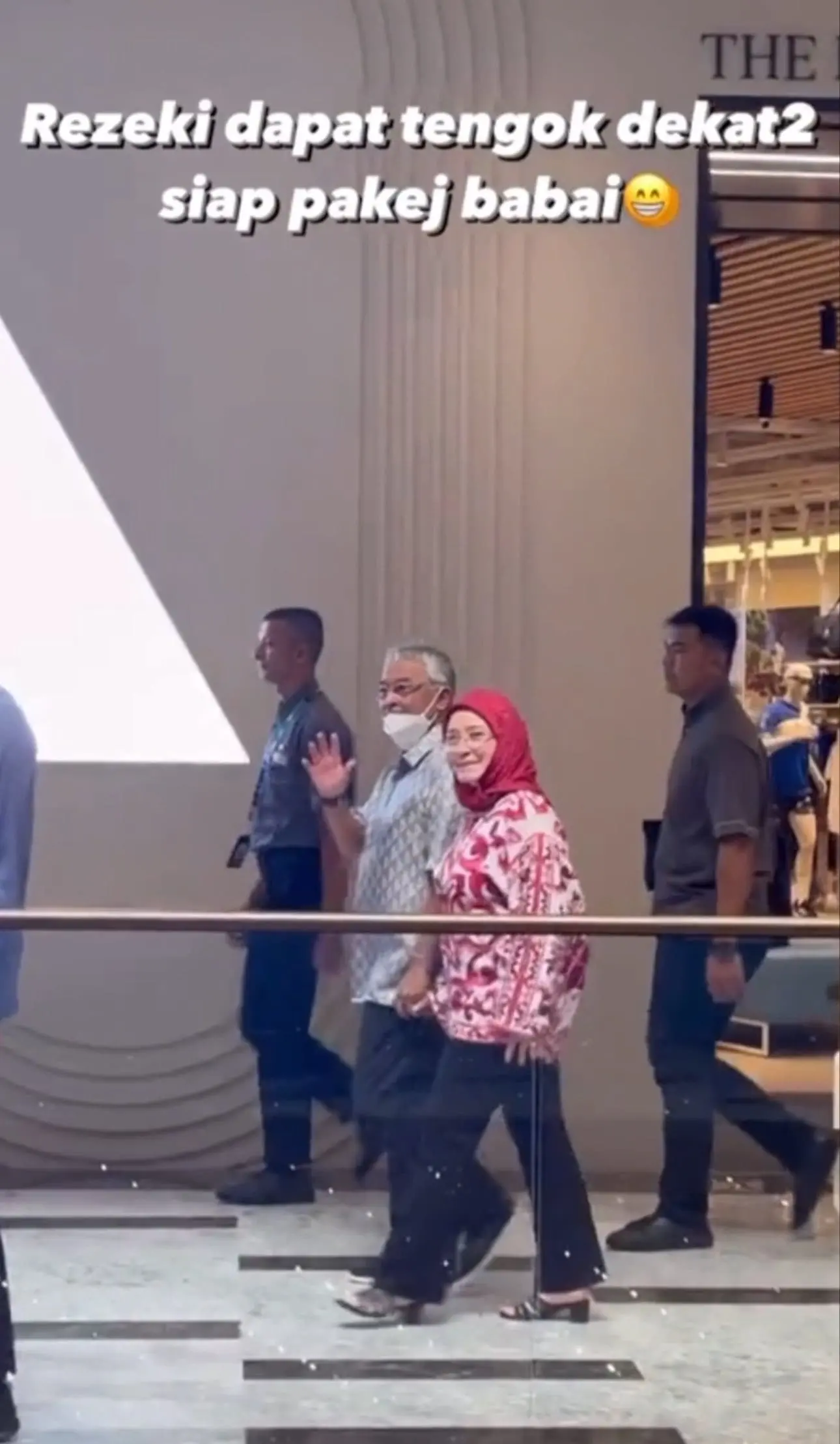 YDPA waves at one of the visitors