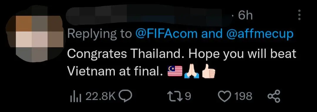 M'sian Football Fans Sing In Support Of Thai Players Despite Losing 0-3 At AFF Cup Semi-Finals comment 3