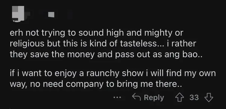 SG Dorm Workers Treated To Pole Dance Performance For CNY, Netizens Divided comment 1