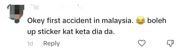 Couple Gets Into Accident With Perodua Bezza While Driving 'First EV Car Around The World' In KL comment 3